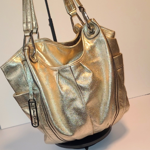 b. makowsky Handbags - B. Makowsky Metallic  Gold Shoulder Bag